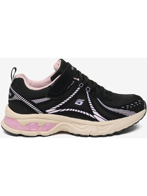 Greyder Çocuk Siyah Lila Su Geçirmez Hakiki Deri Spor Ayakkabı 5K5VA59677