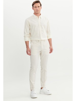 Altınyıldız Classics Slim Fit Dar Kesim Beli Lastikli Yan Cep Klasik Pantolon