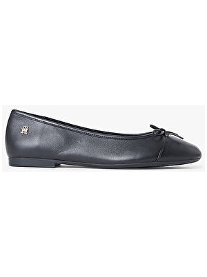 Tommy Hilfiger Kadın Smooth Deri Babet