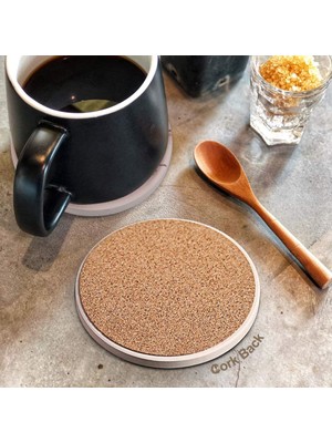 Bosphorus Seramik Bardak Altlığı 2 Li Set Aşçı Desenli 10X10CM