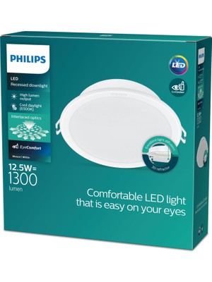 Philips Meson Tavan Gömme Spot 12.5W 1300 Lumen 6500K Beyaz Işık (125MM Delikler Için Uygundur)