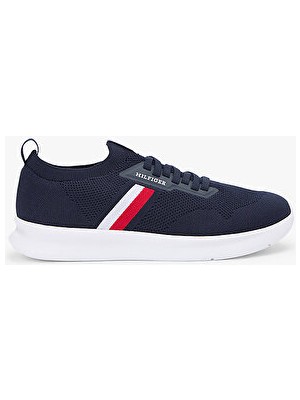 Tommy Hilfiger Erkek Lightweight Knitted Runner Spor Ayakkabı