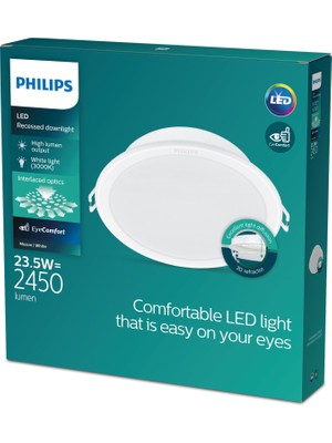Philips Meson Tavan Gömme Spot 23.5W 2450 Lumen 3000K Sarı Işık (200MM Delikler Için Uygundur)