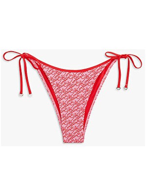 Tommy Hilfiger Kadın V Side Baskı Detaylı Bikini Altı