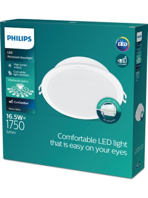 Philips Meson Tavan Gömme Spot 16.5W 1750 Lumen 4000K Gün Işığı (150MM Delikler Için Uygundur)