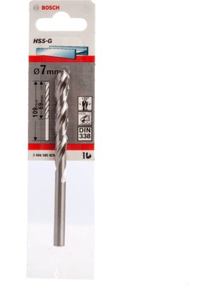 Bosch Hss-G 7,0X109 mm Metal Delme Ucu, Dayanıklı ve Yüksek Performanslı