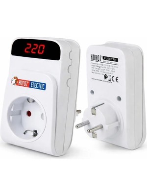 Horoz Dijital Akım Korumalı Priz Regülatör 16 Amper Horoz Protex-R 16A