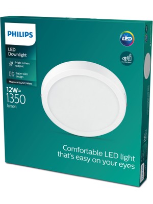 Philips Magneos Yuvarlak Tavan Lambası 12W 1350 Lumen 4000K Gün Işığı (21 Cm)