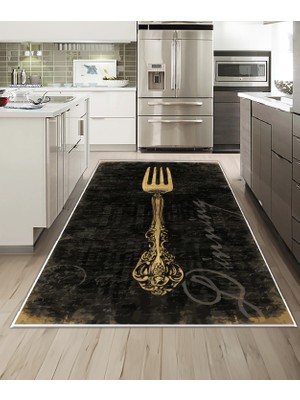 Dijidekor Shine M(254) Antrasit Saçaksız Mutfak Koridor Yolluk Salon Yatak Odası Halısı