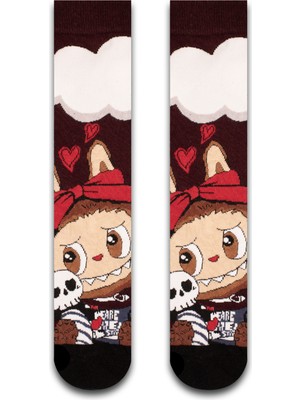 Neşeli Çoraplar Labubu Renkli Unisex Çorap