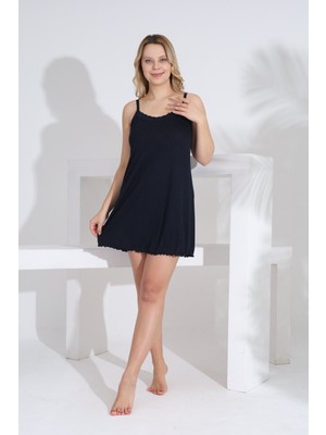 Evia Angelique Bambu Askılı Puantiyeli Kadın Yazlık Elbise 22905-913-914