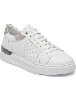 Tergan Beyaz Hakiki Deri Erkek Sneaker - E25I1AY57272-A26