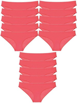 MTM My The Mall Giyim 15 Adet Süper Eko Set Likralı Kadın Slip Külot Fuşya