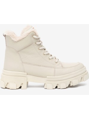 Greyder Kadın Ekru Hakiki Deri Bot 5K2UB31036