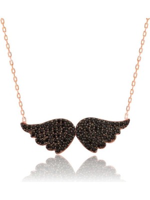 Özcömert Silver Gümüş Melek Kanadı Bayan Kolye