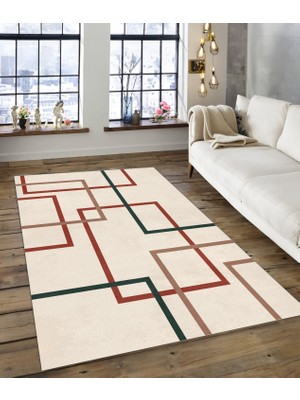 Dijidekor Shine M(196) Krem Saçaksız Mutfak Koridor Yolluk Salon Yatak Odası Halısı