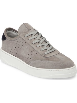 Tergan Gri Hakiki Süet Deri Erkek Sneaker - E25I1AY57229-D0W