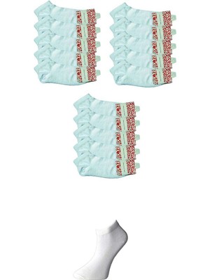 MTM My The Mall Giyim Beyaz Kadın Bilek Çorap 15 Çift