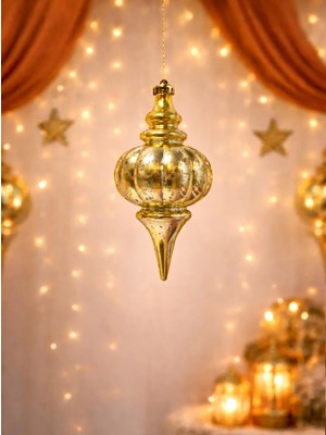 Parti Adresi Ramazan Özel Dekoratif Sarkıt Süs Altın 26 cm