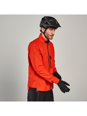 Decathlon Rockrider Confort 500 Bisiklet Yağmurluğu Kırmızı