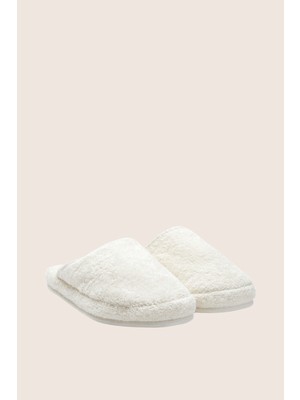 İrya Marble  %100 Pamuk Unisex Havlu Terlik Krem