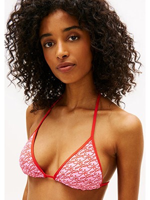 Tommy Hilfiger Kadın Triangle Baskı Detaylı Bikini Üstü