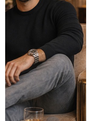 Varetta Erkek Gri Kadife Pantolon Ince Fitilli Klasik Kesim Cepli