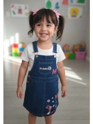 Buufuu Düğmeli  Kız Çocuk Kot Elbise