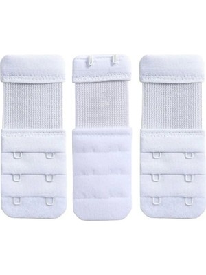 sipariskusu 3 Adet Kadın Lastikli Sütyen Uzatma Kopçası Agraf/ek Aparatı