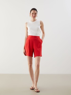 Lc Waikiki Yeni Sezon Beli Lastikli Kadın Şort