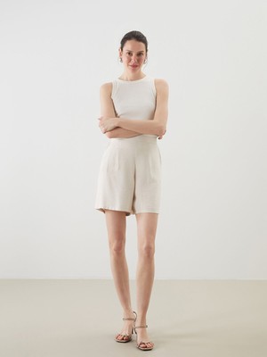 Lc Waikiki Yeni Sezon Beli Lastikli Kadın Şort