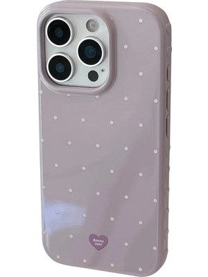 Lama Case Apple iPhone 14 / 13 Kılıf Pastel Dreams Koleksiyonu Puantiye Desenli Kapak