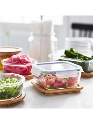 Ikea 365+ Cam Saklama Kabı , Cam, 600 ml