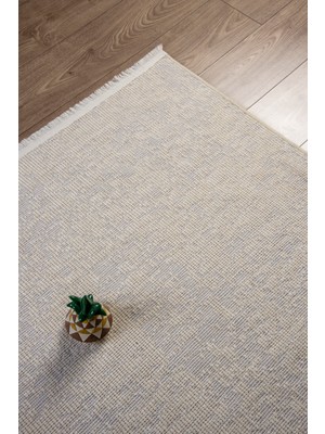 Beyaz Krem Şönil Kilim – Dokuma Makine Halısı, Salon, Oturma ve Çocuk Odası Yolluk