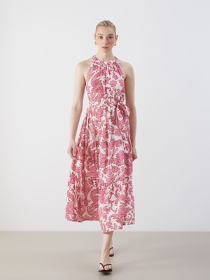 Lc Waikiki Yeni Sezon Halter Yaka Çiçekli Elbise