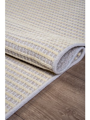 Beyaz Krem Şönil Kilim – Salon, Oturma ve Çocuk Odası Dokuma Makine Yolluk