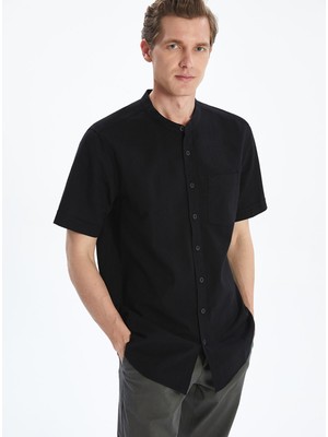 Lc Waikiki Yeni Sezon Regular Fit Kısa Kollu Keten Karışımlı Erkek Gömlek