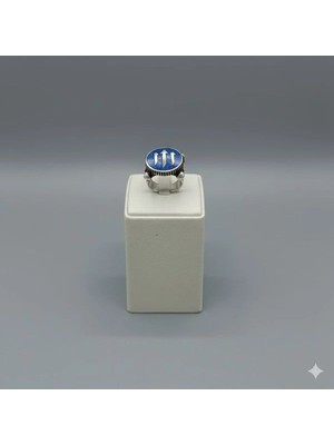 Eski Yeni Antik Gümüş Erkek Yüzük Üç Ok Damgalı