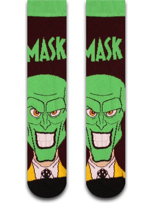 Neşeli Çoraplar Maske Renkli Unisex Çorap