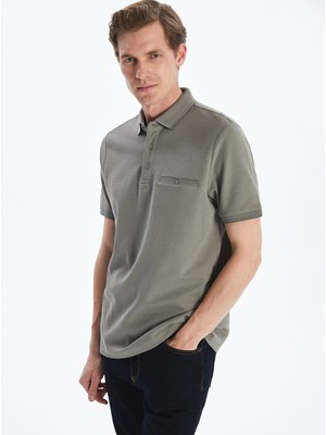 Lc Waikiki Yeni Sezon Polo Yaka Merserize Görünümlü Erkek Tişört