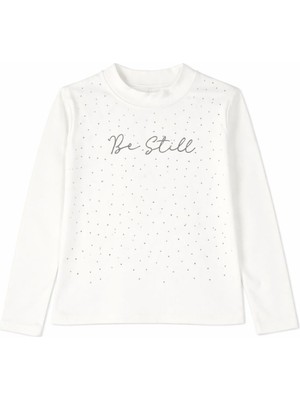 İncili Taşlı Çocuk Sweatshirt