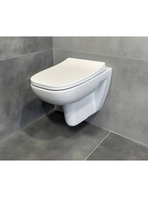 Newarc - Energy Rimless Asma Klozet (Kapak Dahil) - 2823+7804