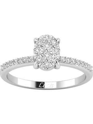 Lucis Pırlanta 0.24 Karat Pırlanta Coronet Yüzük L065159