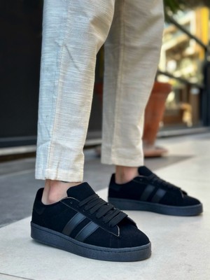 Beskar Signature BA0235  Iki Çizgili Siyah Taban Erkek Günlük Ayakkabı