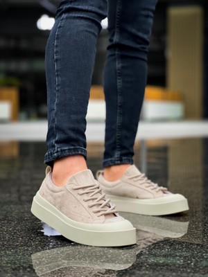 Beskar Signature BA500  Özel Termo Taban Krem Casual Erkek Ayakkabı