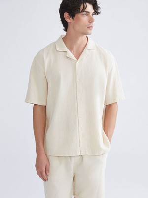 Lc Waikiki Yeni Sezon Rahat Kalıp Resort Yaka Kısa Kollu Erkek Gömlek