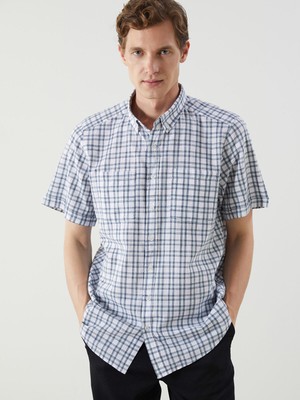 Lc Waikiki Yeni Sezon Regular Fit Kısa Kollu Ekose Erkek Gömlek