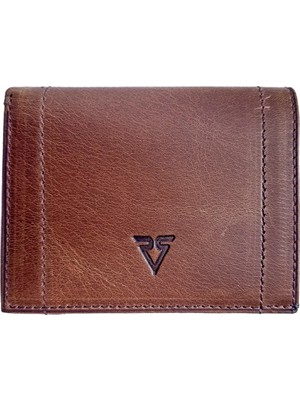 Rich Smith Gerçek Deri Kartlık Cüzdan 7308 Kahve (Bulutlu)