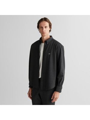 Gant Erkek Gri Relaxed Fit  Gömlek