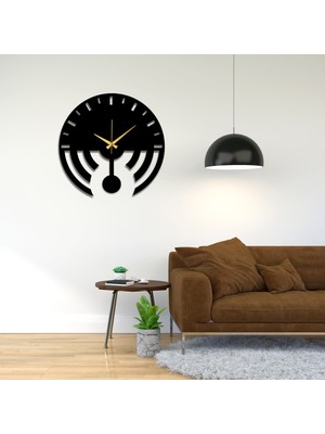 Mee Wall Art Sallanan Sarkaçlı Modern Metal Duvar Saati, Metal Duvar Saati